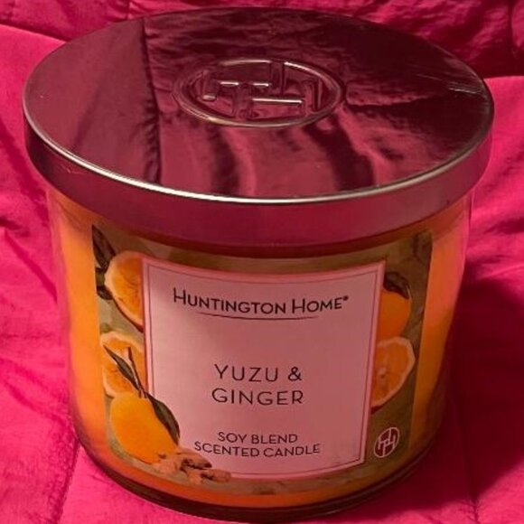 ~ BRAND NEW 3 WICK ~ YUZU & GINGER SCENTED CANDLE ~ SOY BLEND - Picture 4 of 6
